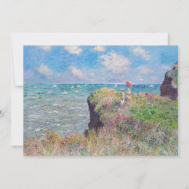 Claude Monet - Cliff Walk i Pourville Inbjudningar