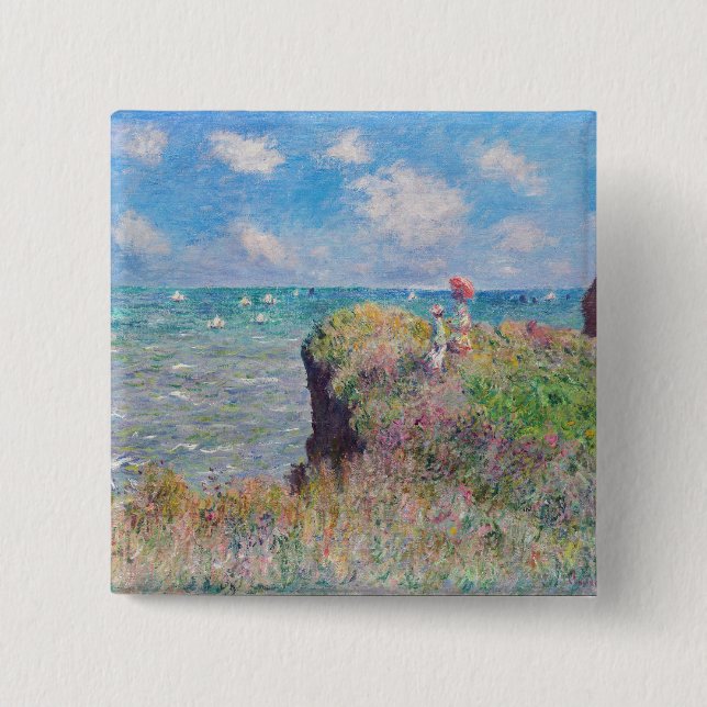 Claude Monet - Cliff Walk i Pourville Knapp (Framsida)