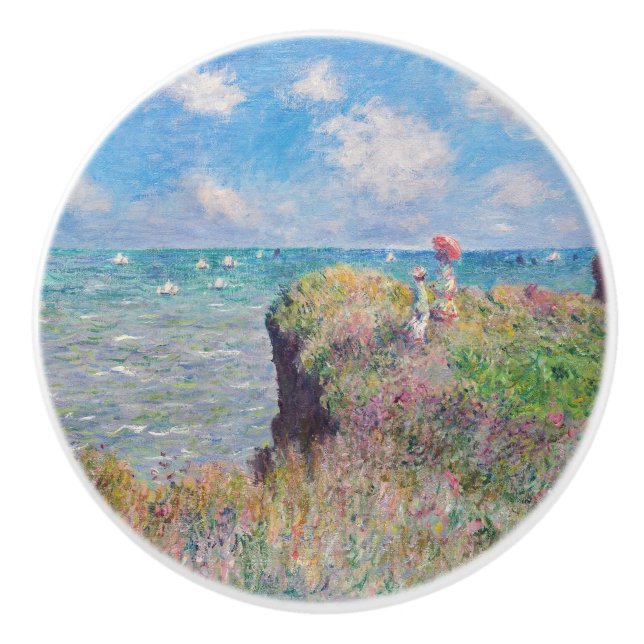 Claude Monet - Cliff Walk i Pourville Knopp (Framsidan)