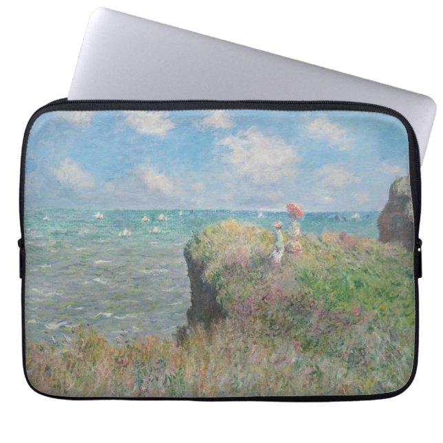 Claude Monet - Cliff Walk i Pourville Laptop Fodral (Framsidan)