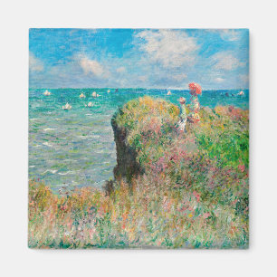 Claude Monet-Cliff Walk i Pourville Magnet