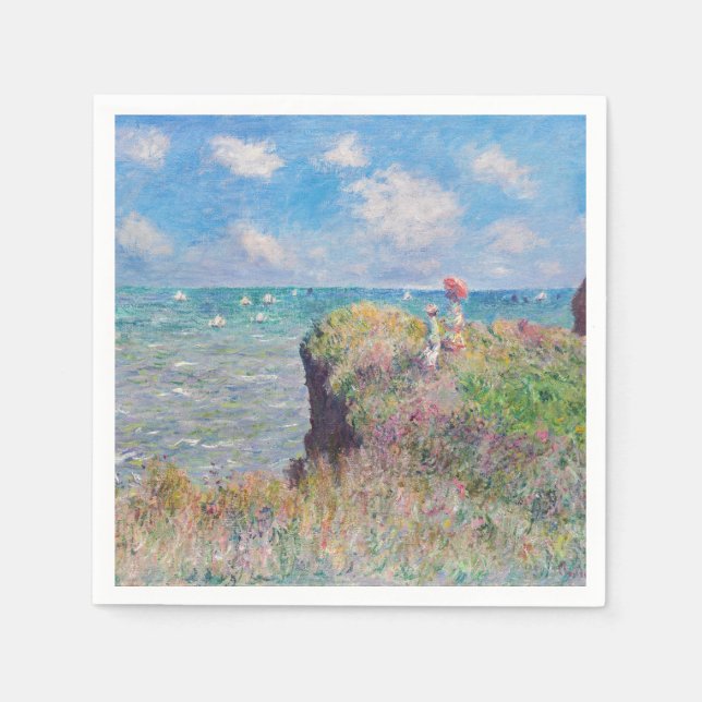 Claude Monet - Cliff Walk i Pourville Pappersservett (Framsidan)