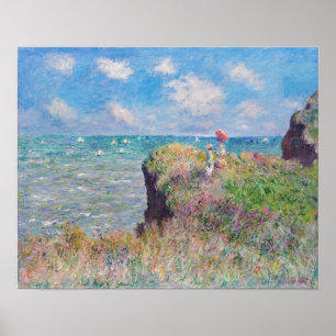 Claude Monet - Cliff Walk i Pourville Poster