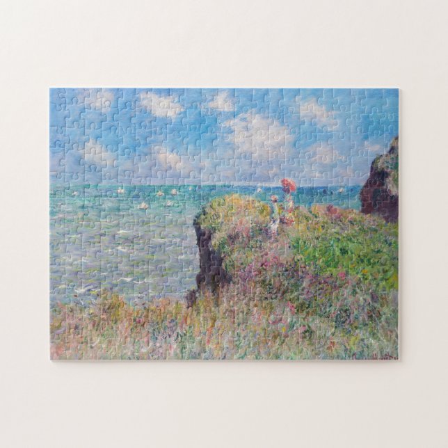 Claude Monet - Cliff Walk i Pourville Pussel (Horisontell)