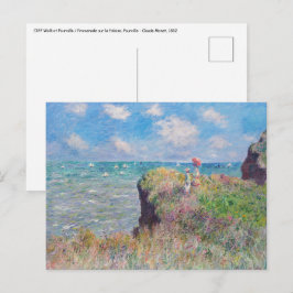 Claude Monet - Cliff Walk i Pourville Vykort