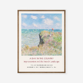 Claude Monet Cliff Walk vid Pourville Art Exhibit Poster