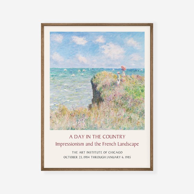 Claude Monet Cliff Walk vid Pourville Art Exhibit Poster (Skapare uppladdad)
