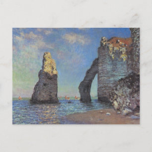 Claude Monet - Cliffs at Etretat 1885 Vykort