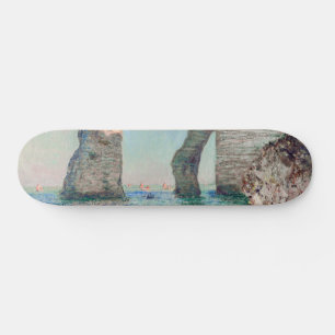 Claude Monet - Cliffs at Etretat Mini Skateboard Bräda 18,5 Cm