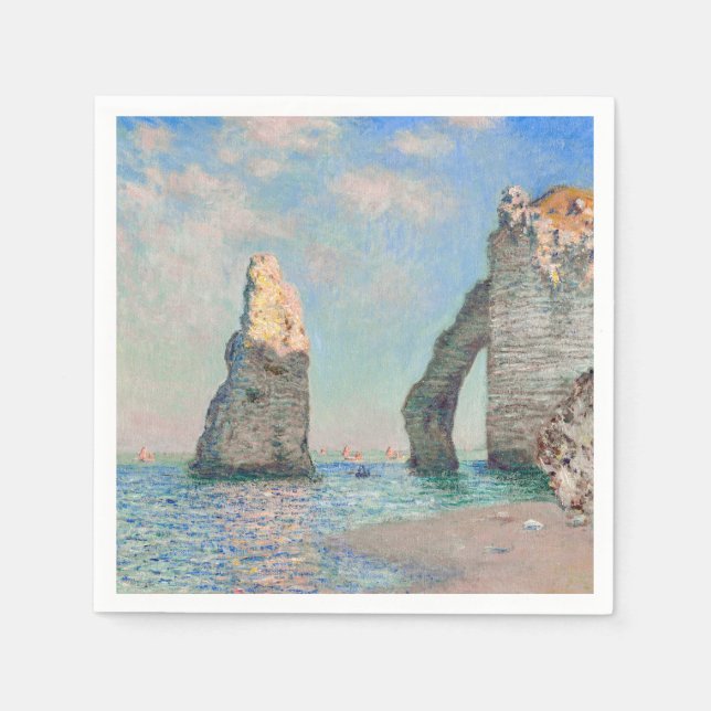 Claude Monet - Cliffs at Etretat Pappersservett (Framsidan)