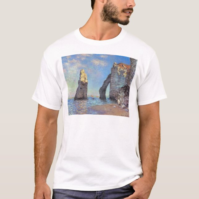 Claude Monet // Cliffs at Etretat T-shirt (Framsida)