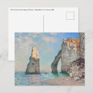 Claude Monet - Cliffs at Etretat Vykort