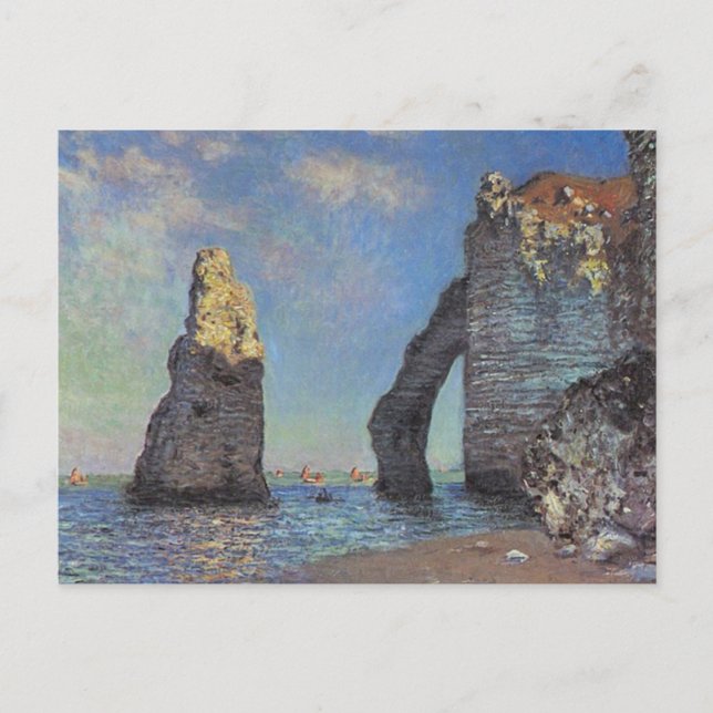 Claude Monet - Cliffs at Etretat Vykort (Framsida)