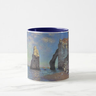 Claude Monet Cliffs vid Etretat Impressionist Pain Mugg