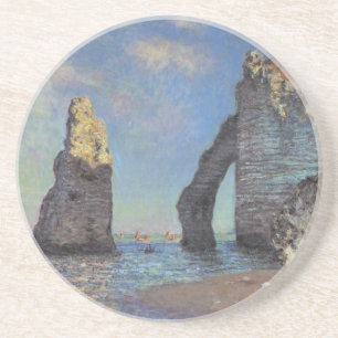 Claude Monet Cliffs vid Etretat Impressionist Pain Underlägg