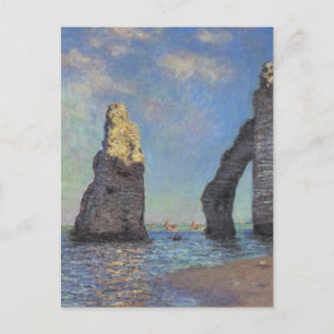 Claude Monet Cliffs vid Etretat Impressionist Pain Vykort
