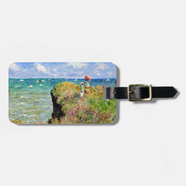 Claude Monet Clifftop går Bagagebricka (Horisontell Framsida)