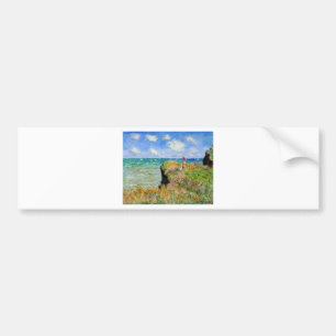 Claude Monet Clifftop går Bildekal