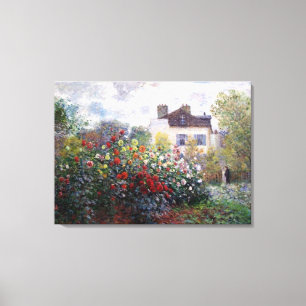 Claude Monet Corner från Garden Fine Art Canvastryck