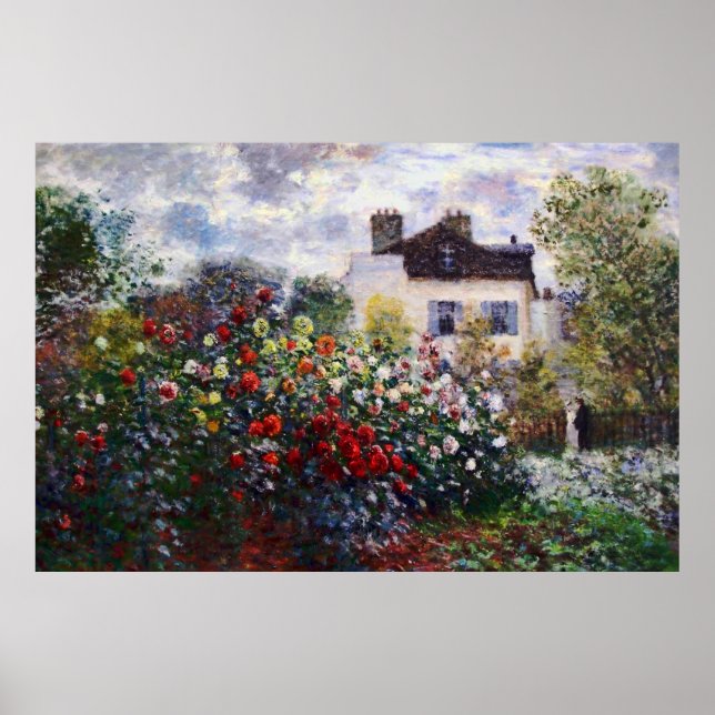 Claude Monet Corner från Garden Fine Art Poster (Framsidan)