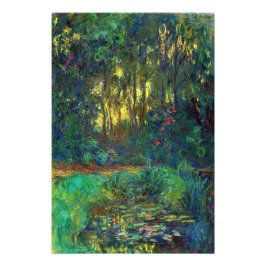 Claude Monet - Corner of a Pond with Waterlilies Fototryck