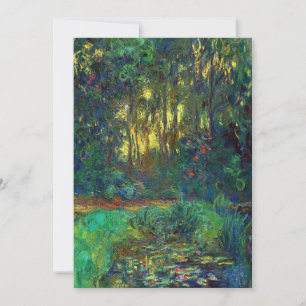 Claude Monet - Corner of a Pond with Waterlilies Inbjudningar