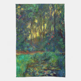 Claude Monet - Corner of a Pond with Waterlilies Kökshandduk