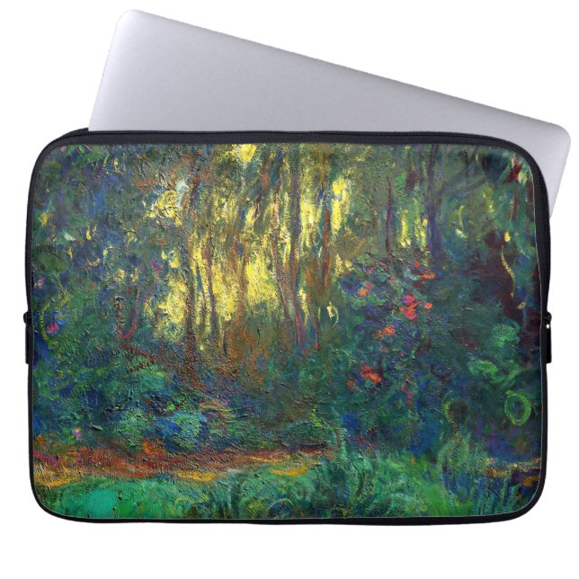 Claude Monet - Corner of a Pond with Waterlilies Laptop Fodral (Framsidan)