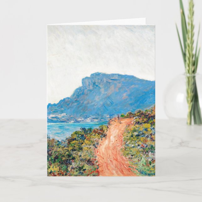 Claude Monet Corniche nära Monaco Kort (Framsida)