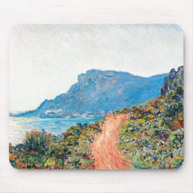Claude Monet Corniche nära Monaco Musmatta (Framsidan)