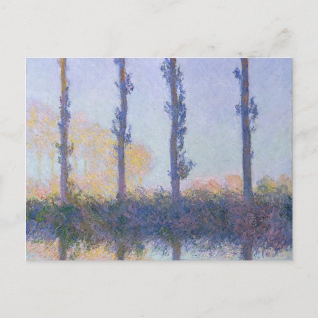 Claude Monet | De fyra Träd Vykort (Framsida)