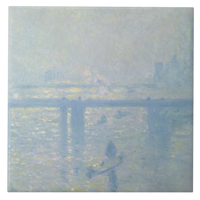 Claude Monet - den Charing kor överbryggar Kakelplatta (Framsidan)