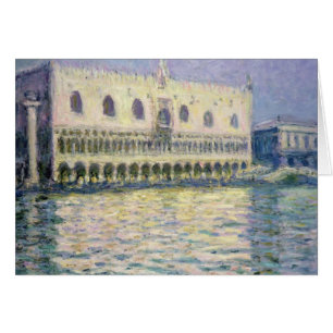 Claude Monet den Ducal Slotten, Venedig, 1908 Hälsningskort