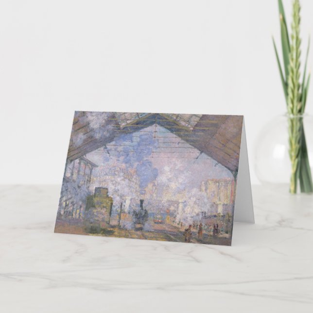 Claude Monet | den Gare St.en Lazare, 1877 Kort (Framsida)
