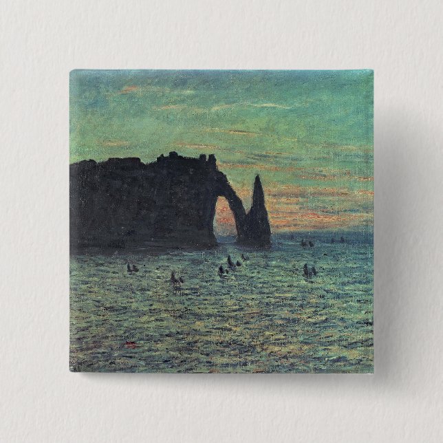 Claude Monet | den ihåliga nålen på Etretat, 1883 Knapp (Framsida)