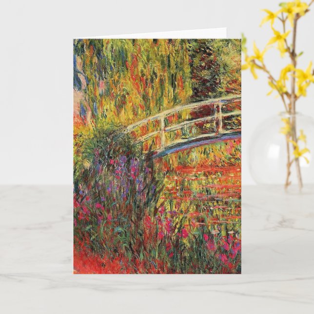 Claude Monet, Den japanska bron, Kort (Gul blomma)