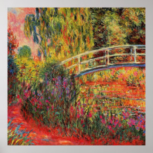 Claude Monet, Den japanska bron, Poster