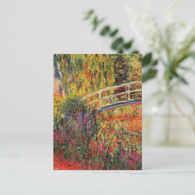 Claude Monet, Den japanska bron, Vykort (Stående Fram)