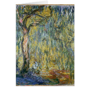 Claude Monet den stora pilen på Giverny, 1918 Hälsningskort