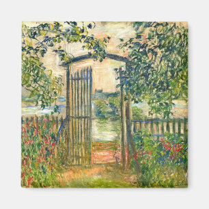 Claude Monet: Den trädgårds- grinden på Vetheui Magnet