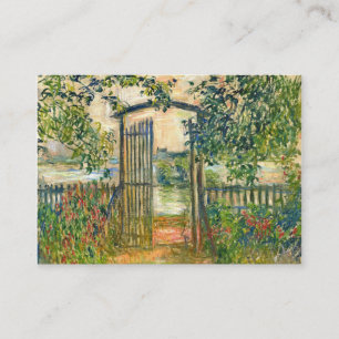 Claude Monet: Den trädgårds- grinden på Vetheui Visitkort