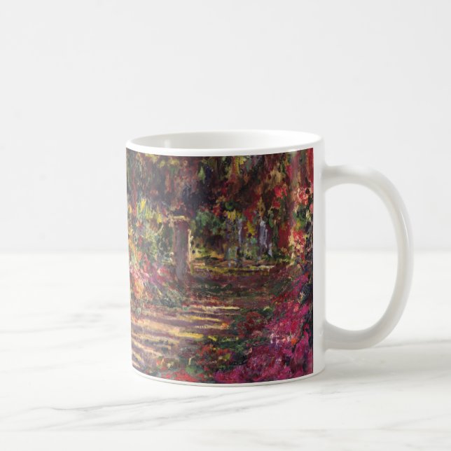 Claude Monet | den trädgårds- vägen på Giverny Kaffemugg (Höger)