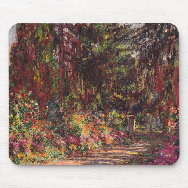 Claude Monet | den trädgårds- vägen på Giverny Musmatta (Framsidan)