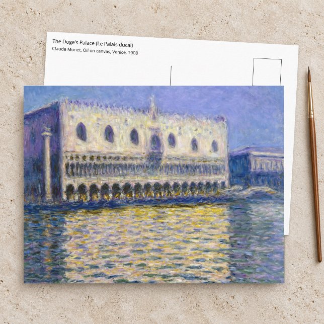 Claude Monet - Dogepalatset Vykort (Skapare uppladdad)