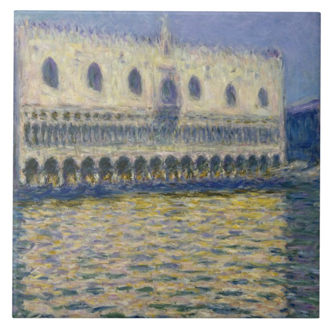 Claude Monet - Doges Palace Kakelplatta (Framsidan)