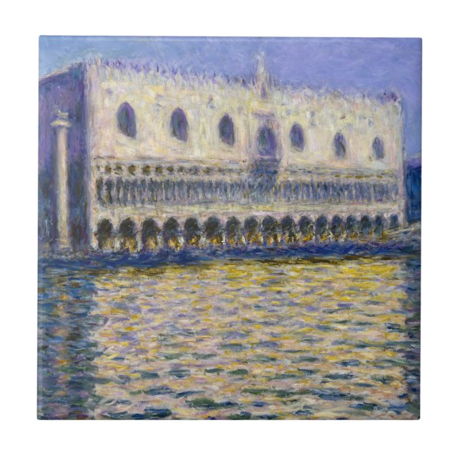Claude Monet - Doges' Palace Kakelplatta (Framsidan)