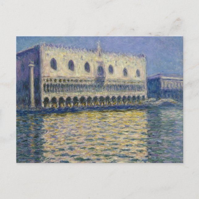Claude Monet - Doges Palace Vykort (Framsida)