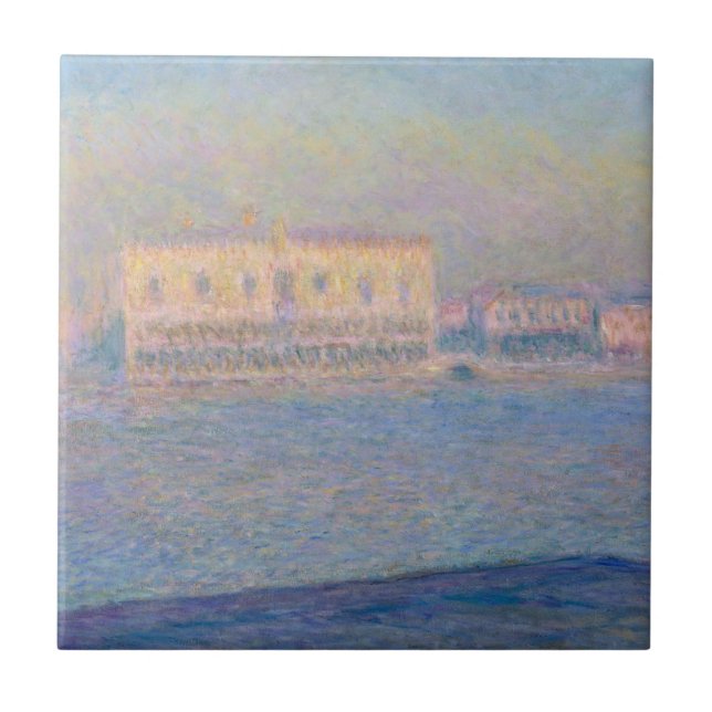 Claude Monet | doge'sens slott som ses från San Kakelplatta (Framsidan)