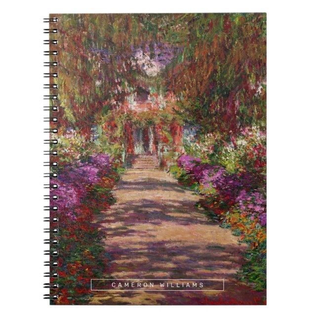 Claude Monet | En bana i Monets trädgård Anteckningsbok (Framsidan)
