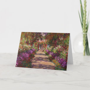 Claude Monet En bana i Monets trädgård Kort